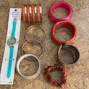 Cute girly Bangles and Watch!